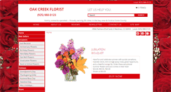Desktop Screenshot of oakcreekflorist.com